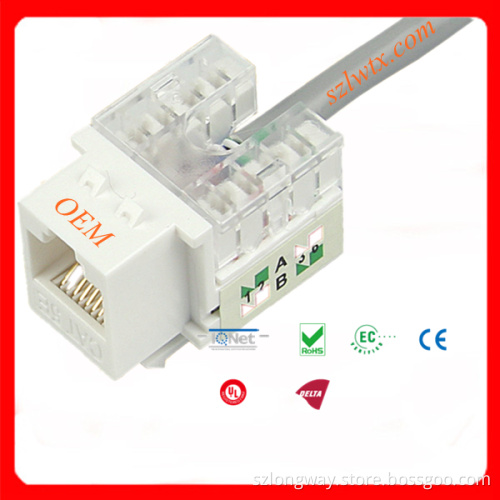 UTP Tool-Less Keystone